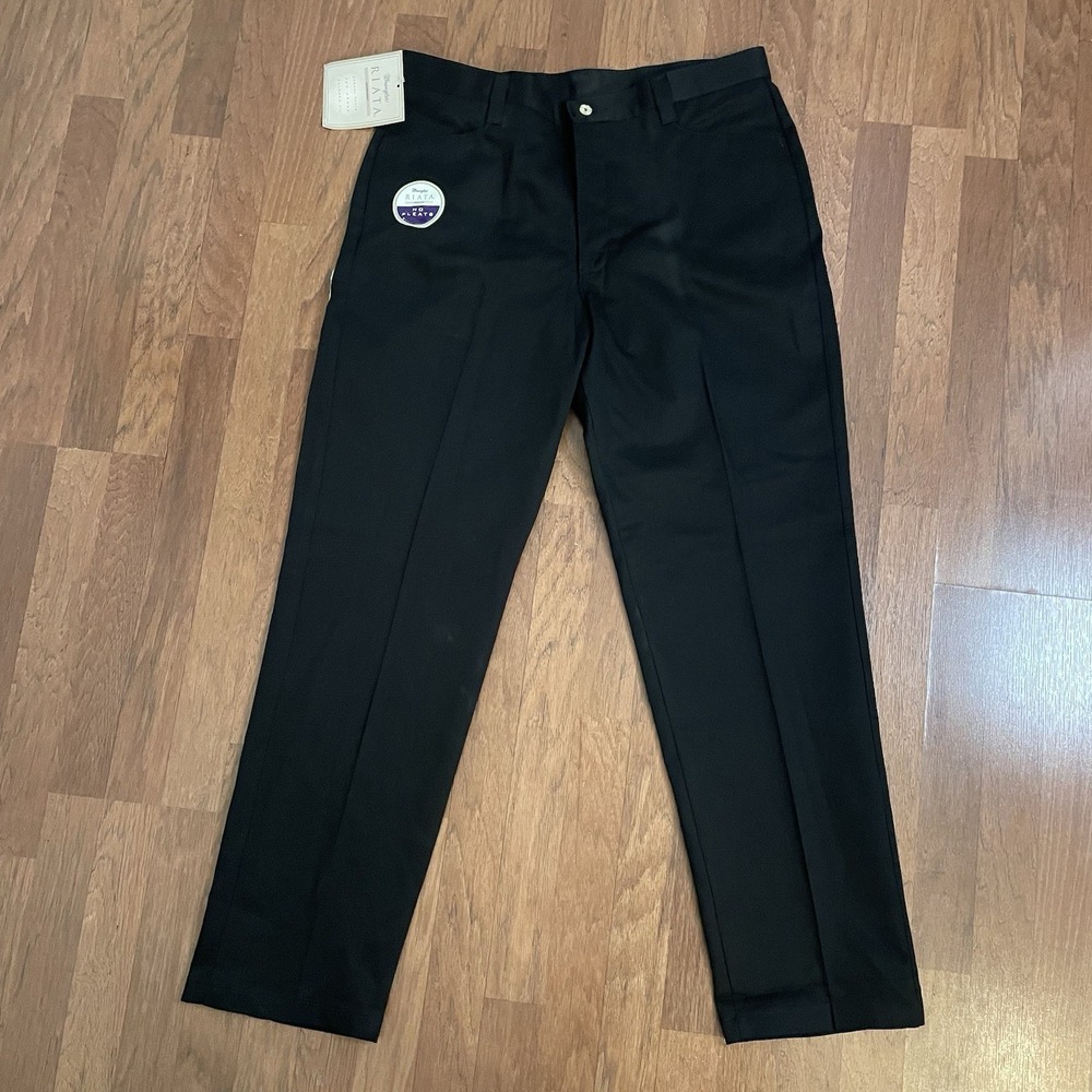 Wrangler Riata Black Pants Women's 16x32 Relaxed Fit No Pleats